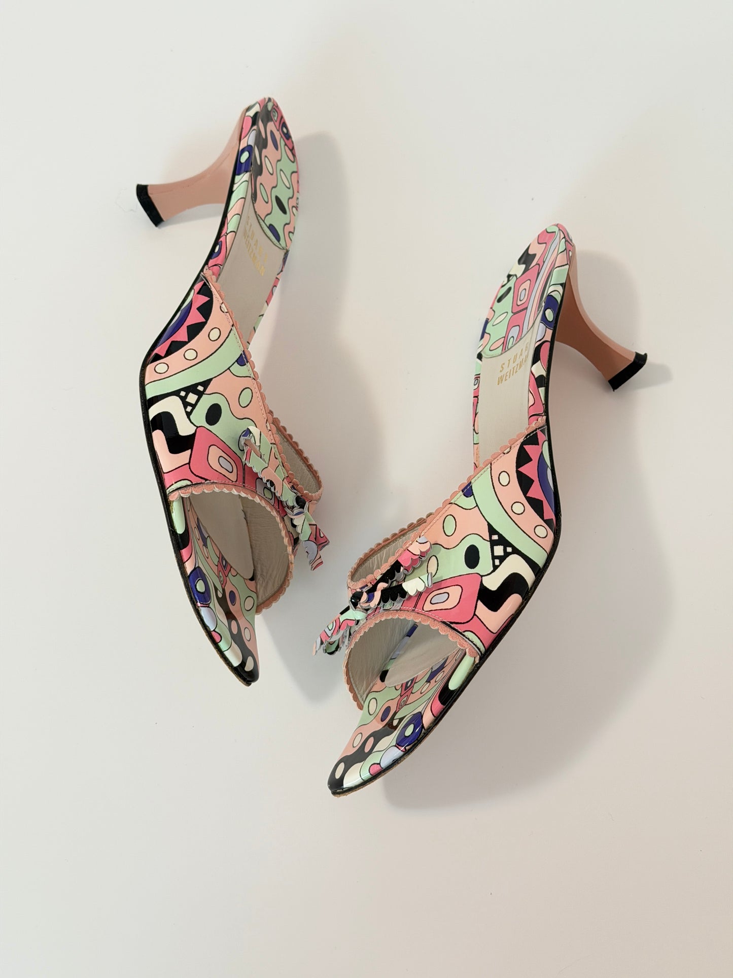 Stuart Weitzman Y2K pop art slide - size 8.5