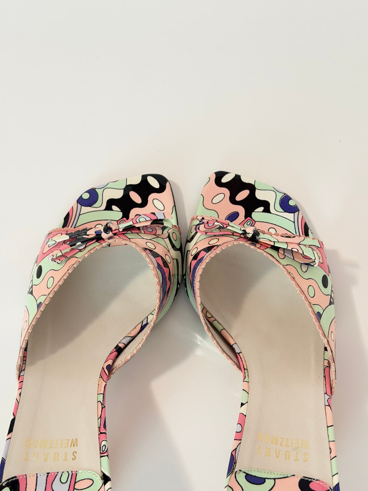 Stuart Weitzman Y2K pop art slide - size 8.5