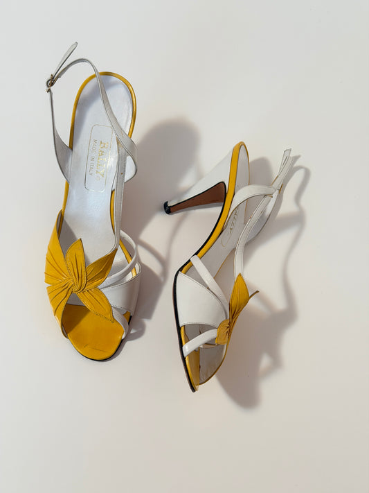 Bally daffodil slingbacks - size 8.5