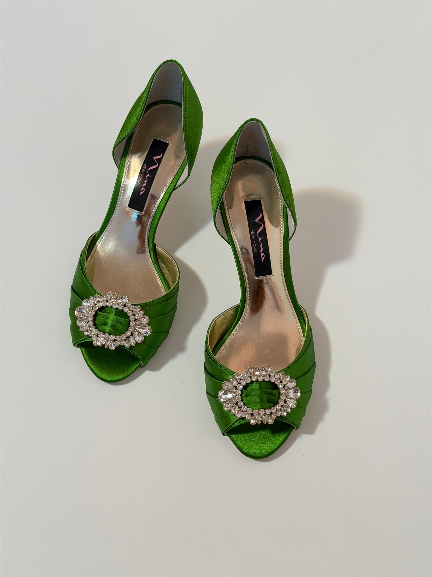 Nina apple green d'orsay pumps - size 6.5