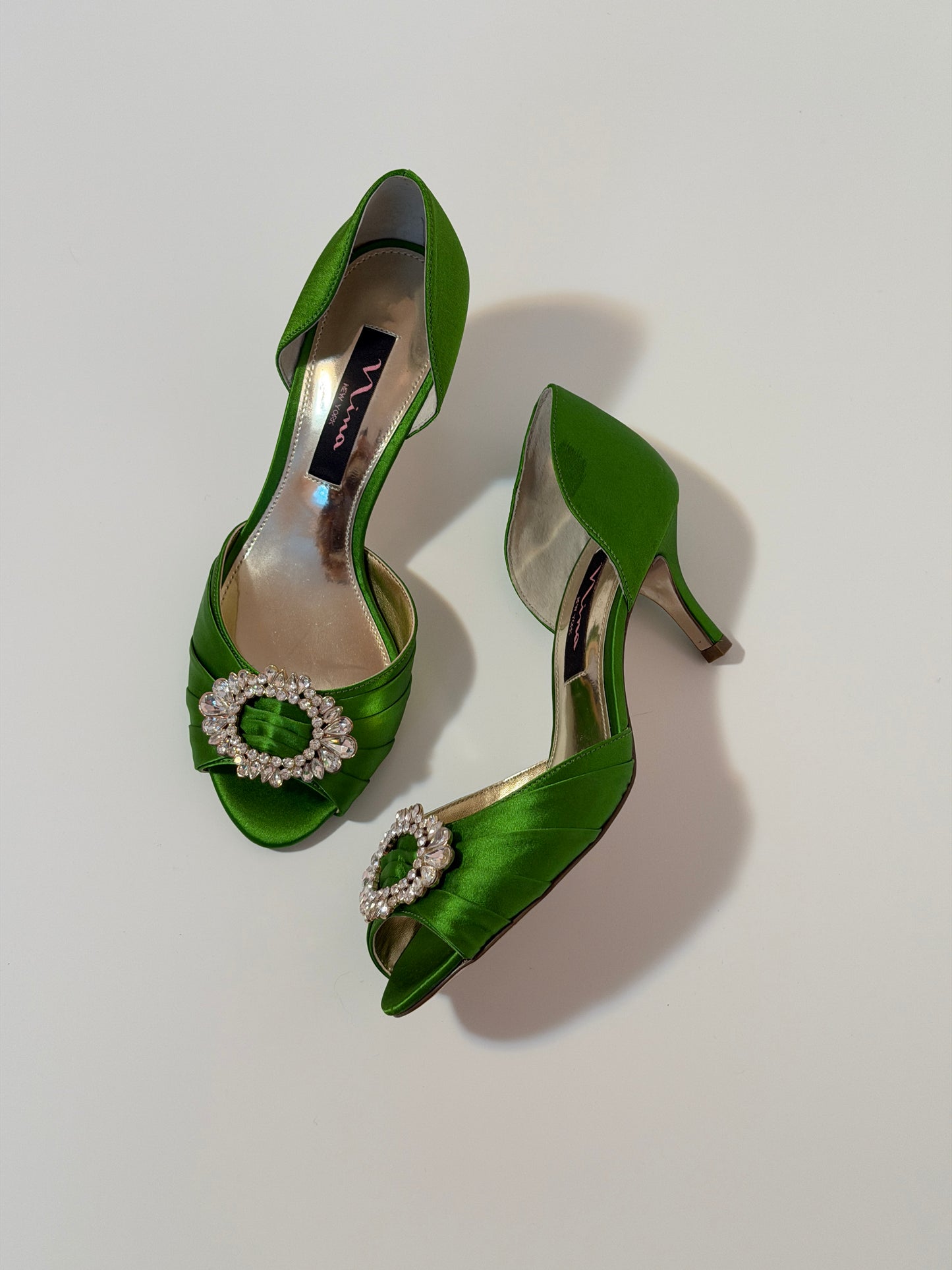 Nina apple green d'orsay pumps - size 6.5