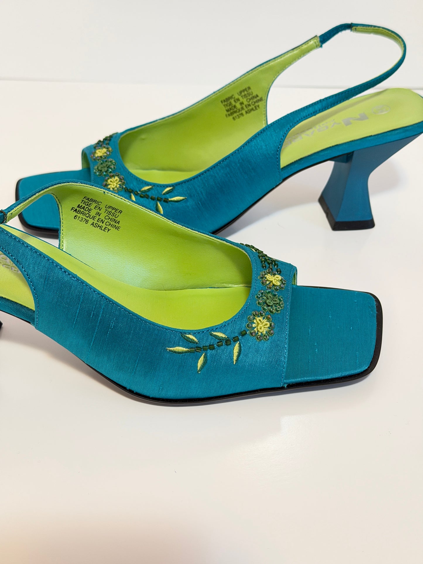 Nygard Amalfi Coast turquoise beaded sandals - size 8.5