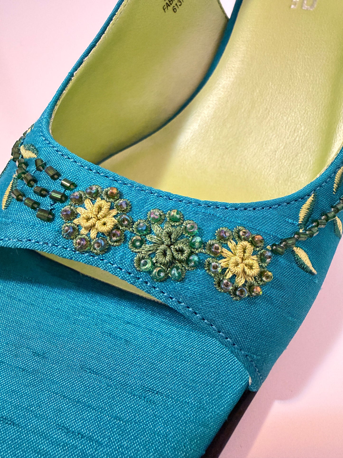 Nygard Amalfi Coast turquoise beaded sandals - size 8.5