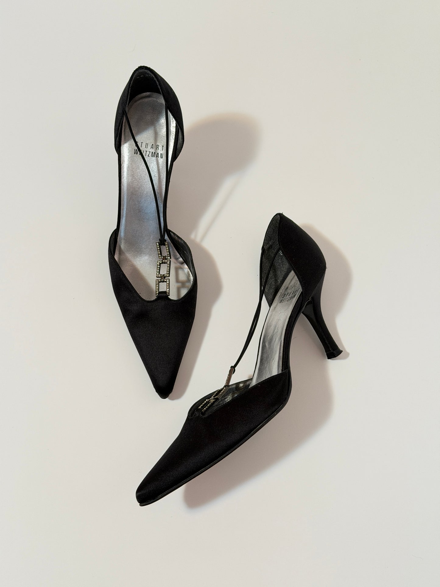 Stuart Weitzman 90's satin heels - size 8