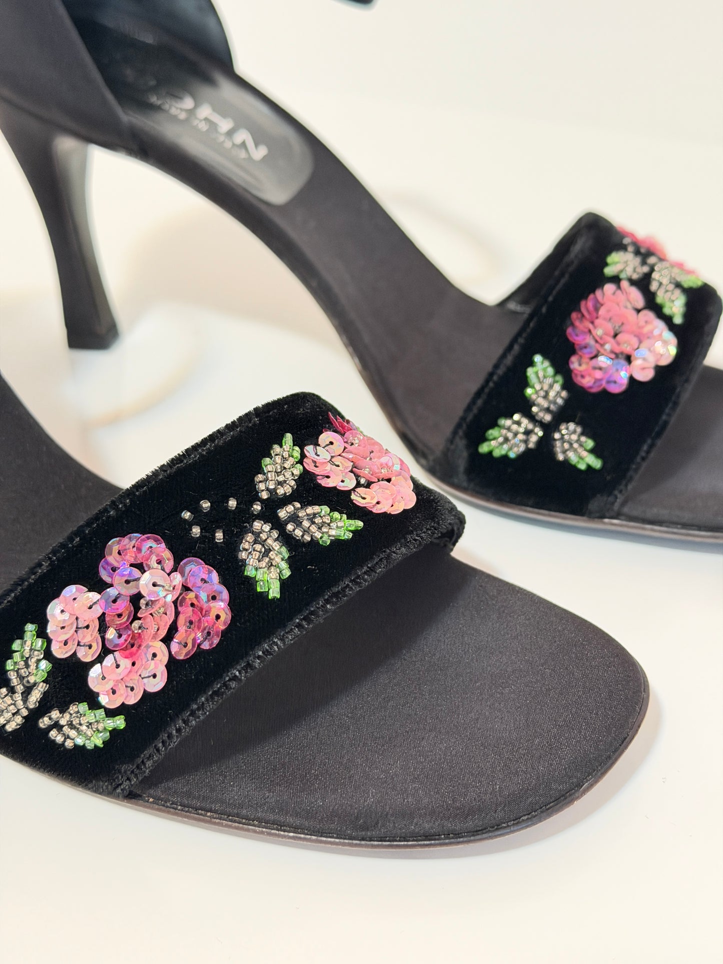 St. John velvet sequin sandals - size 8.5