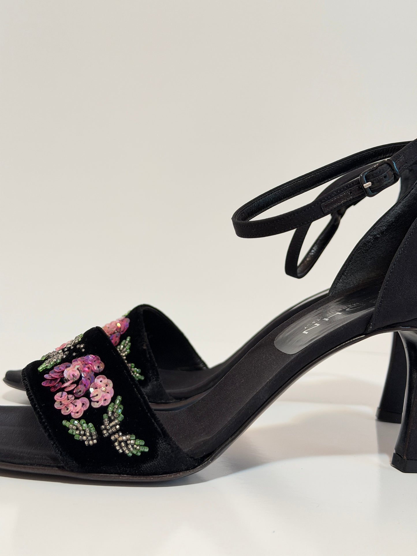 St. John velvet sequin sandals - size 8.5